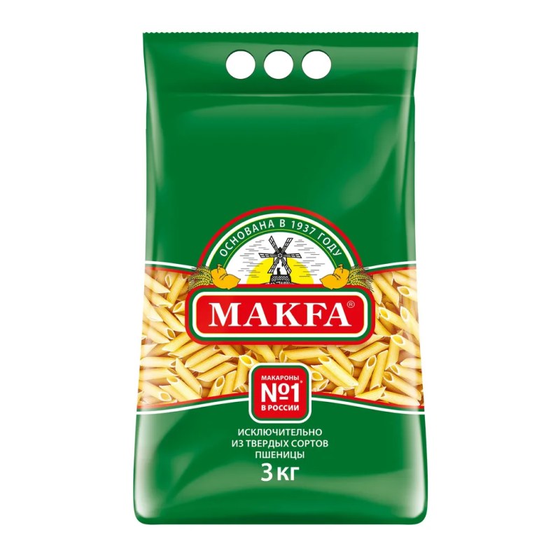 Makfa макароны Перья 3кг