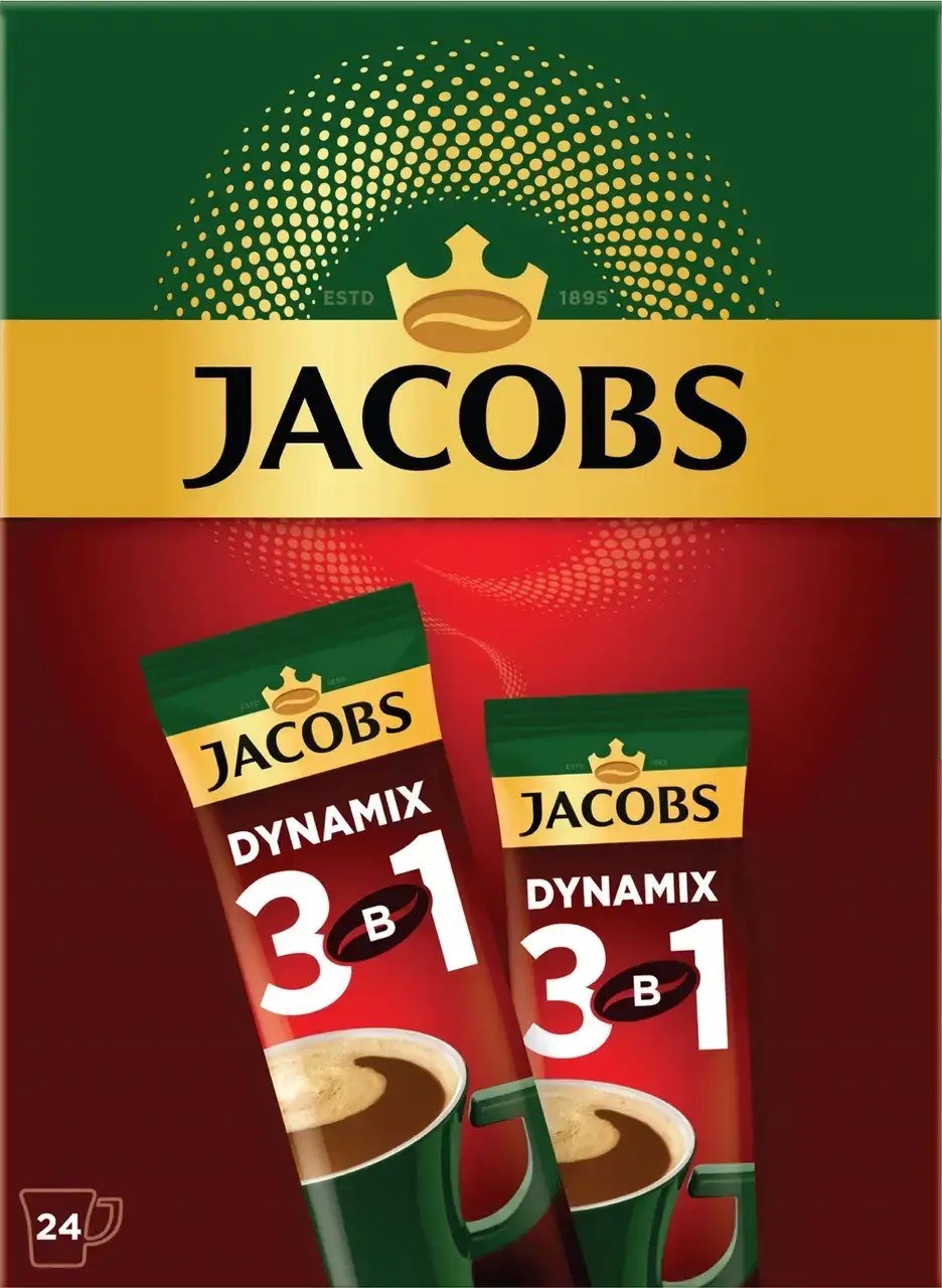 Jacobs 3в1 в ассор. коробочка 1шт (24шт - 12-13.5гр)