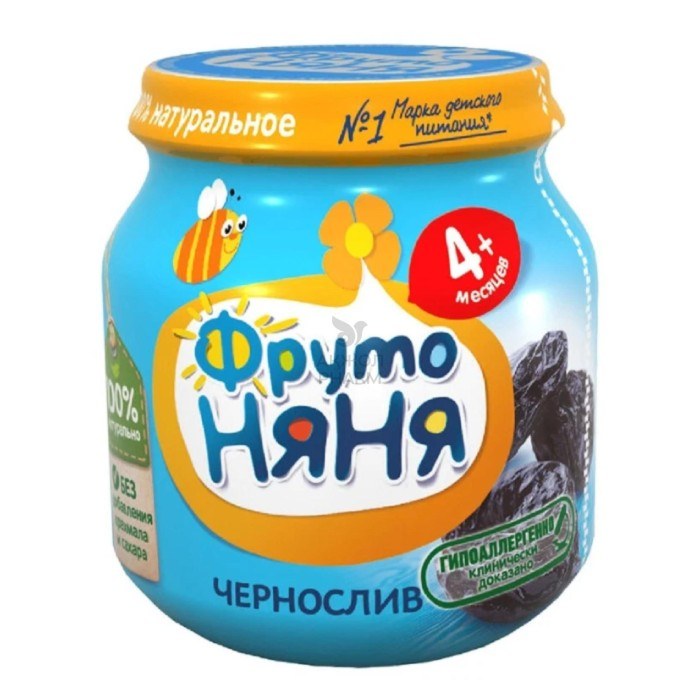 Пюре Фруто Няня в ассор. 100 гр