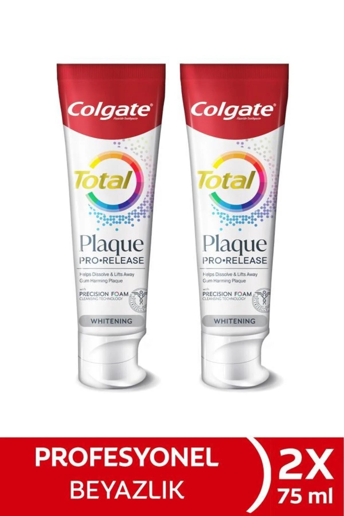 Colgate ЗП Total Plaque ProRelease White 75мл