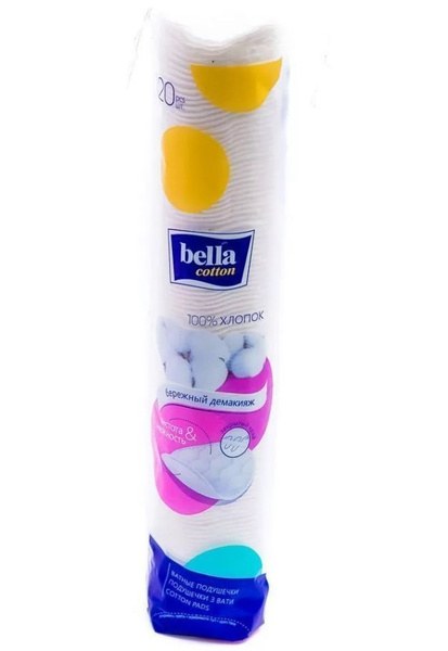 Ватные диски Bella Cotton 120 в пленоч. упаковке