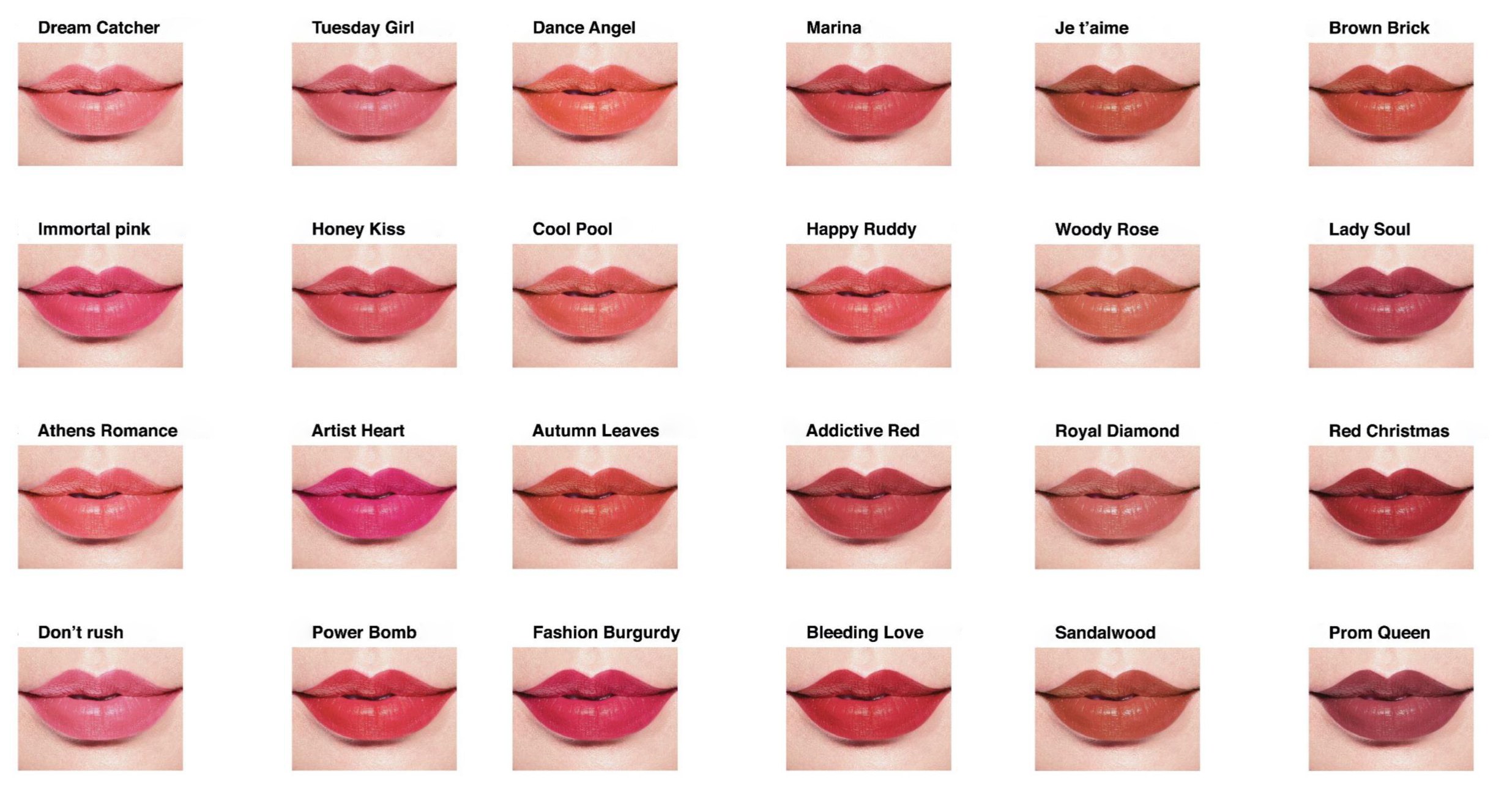 Colour lip glos