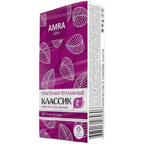 Amra Бумажные платочки 10шт