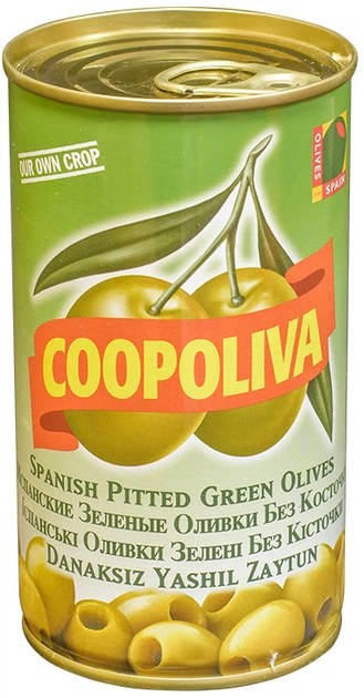 Оливки без кост. Coopoliva 370 мл