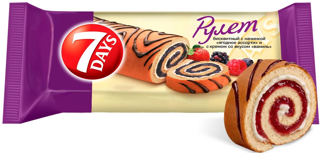 7 Days Рулет в ассор 300гр