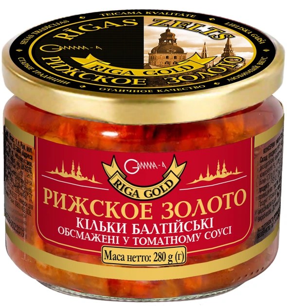 Обж. килька в том. соусе Riga Gold 190 гр