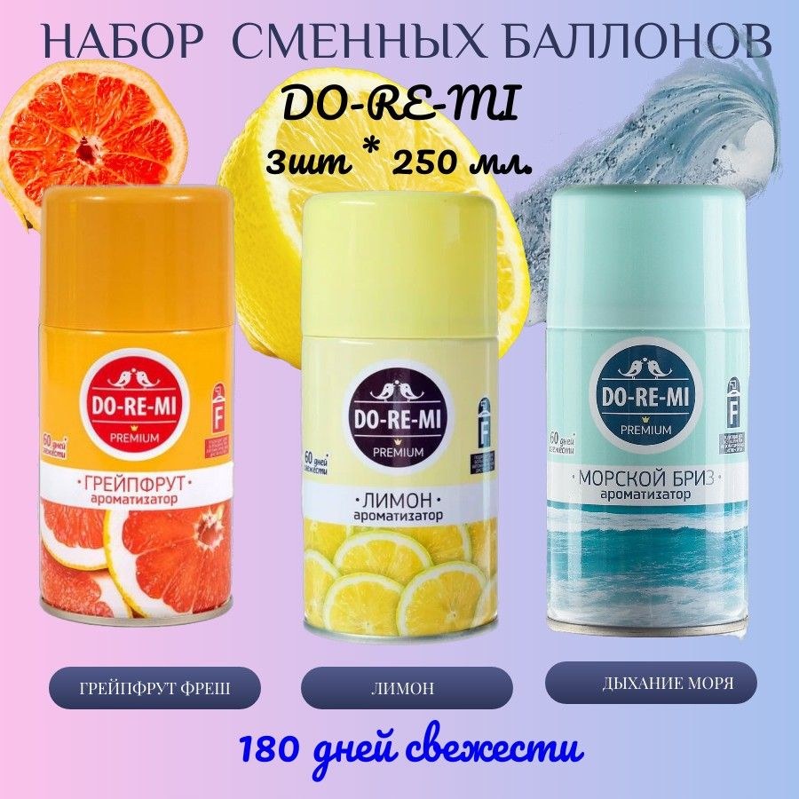 Do-Re-Mi освежитель комплект 250мл