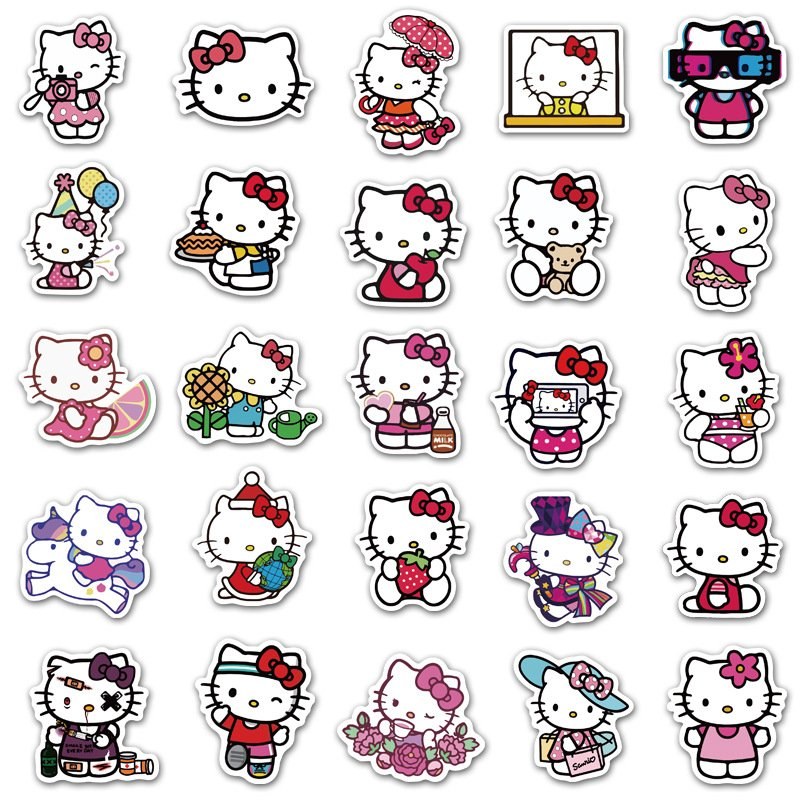 Hello Kitty Наклейка 24шт SL03-004