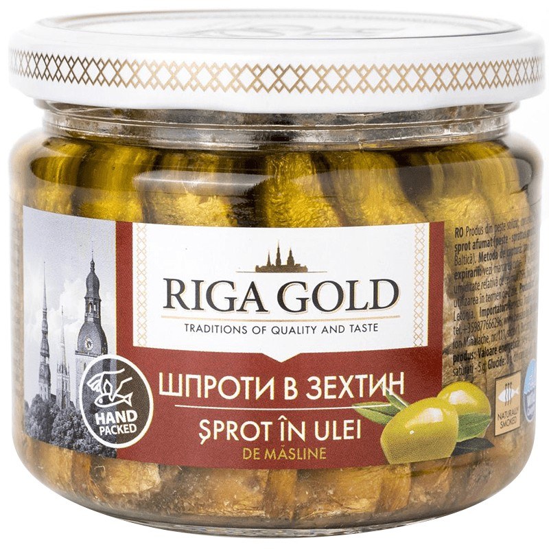 Шпрот в масле Riga Gold 100 гр