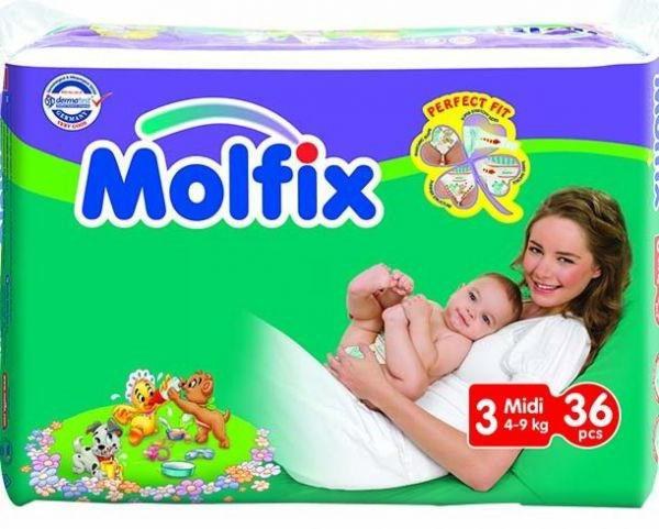 Molfix подгузники в ассор. 1шт