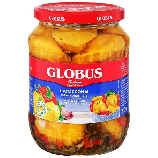 Globus Патисоны маринованные 720мл