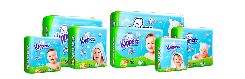 Детские подгузники Kippers 3 Midi 17 шт