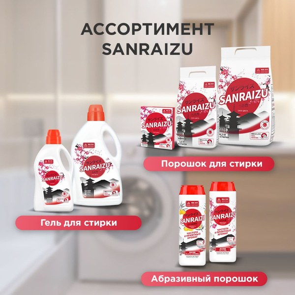 Sanraizu Порошок для стирки 350гр