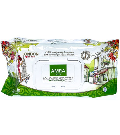 Amra Travel Влажные салфетки 120шт