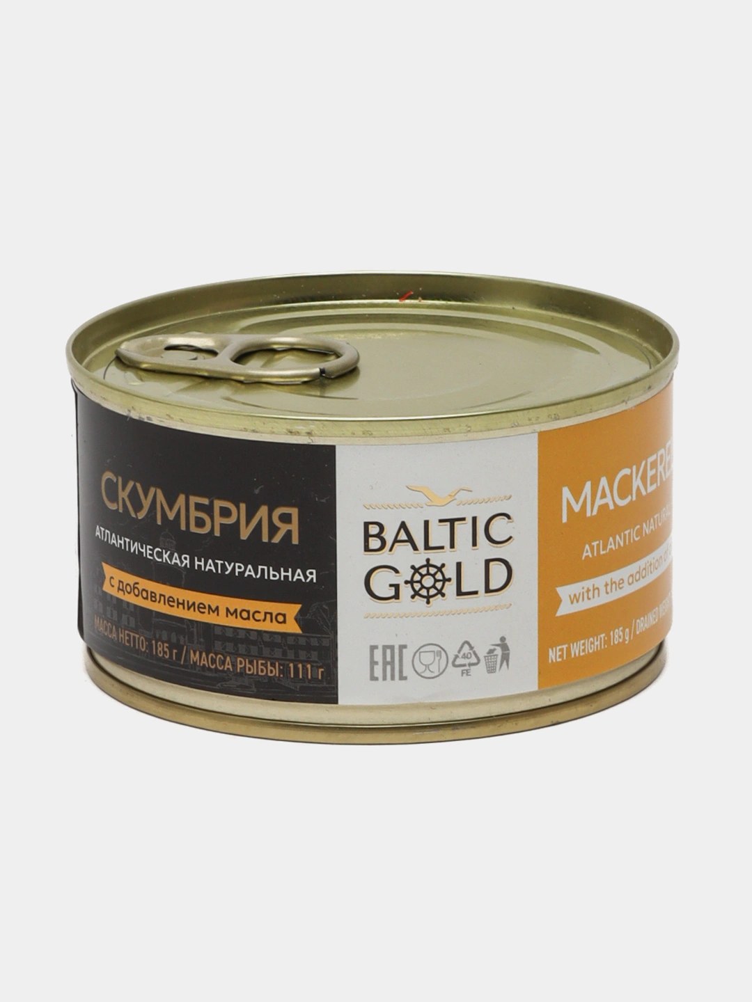 Baltic Gold Скумбрия атлантич. в масле 185гр