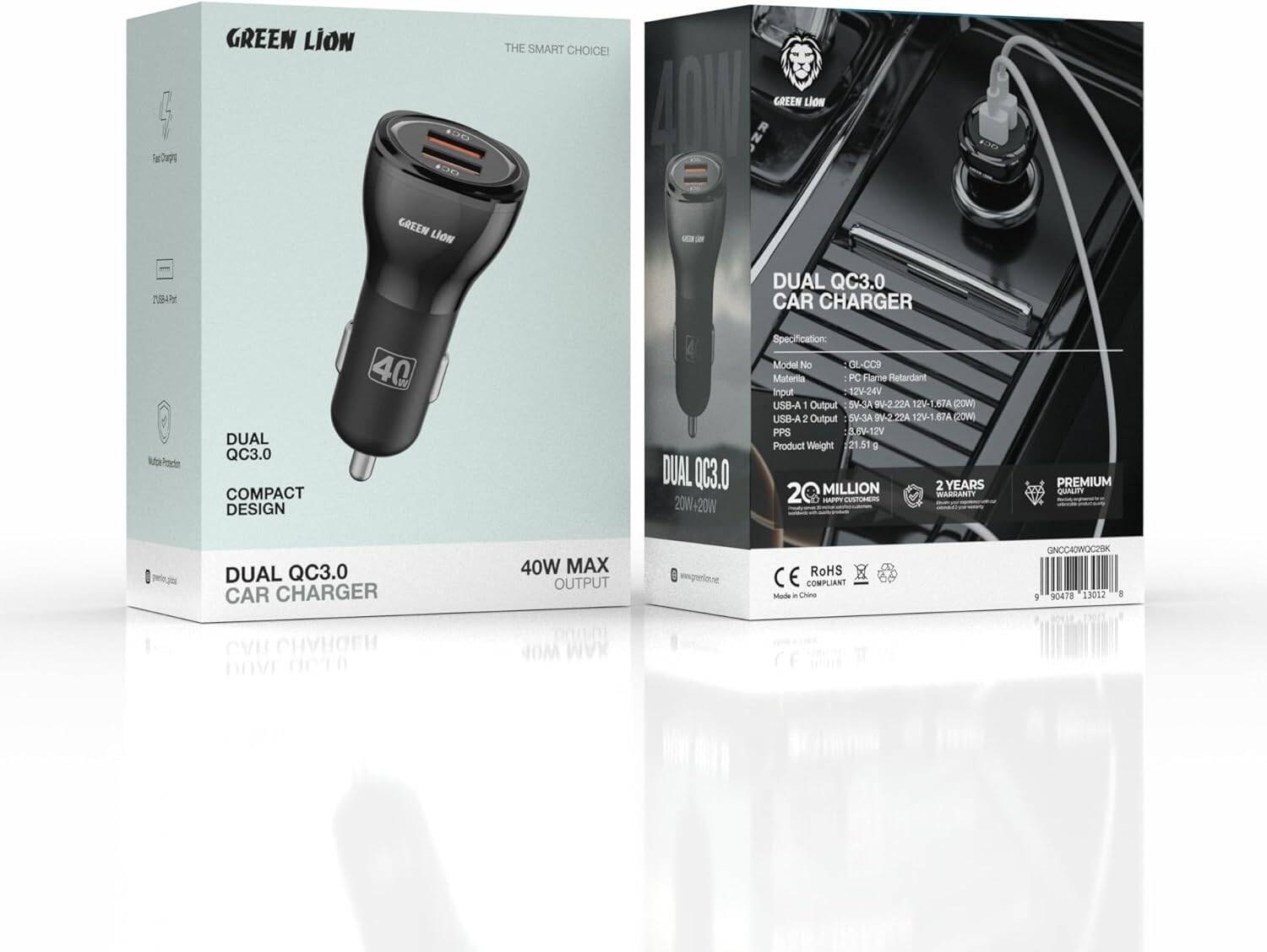 Green Lion QC3.0 Dual Port A