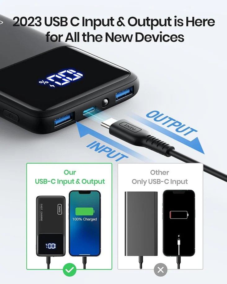 Pinleyou C13-Pro 22.5W Power Bank