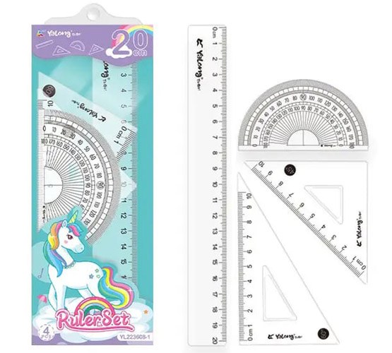 Набор Линейка Yalong YL223608-1 20см